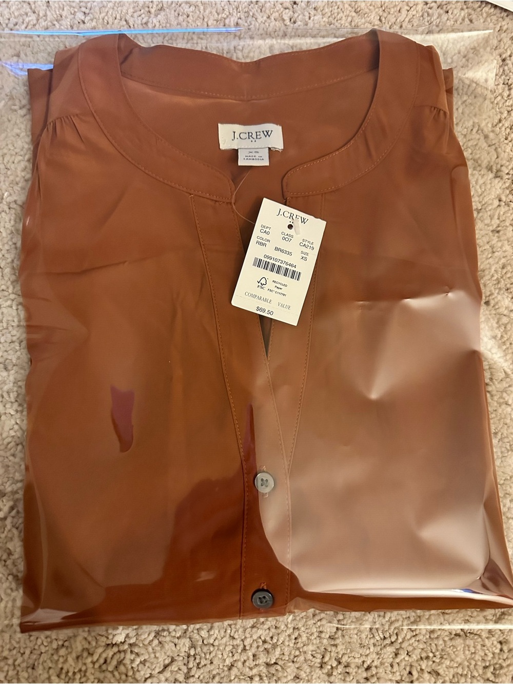 J. Crew Sleeveless V-neck Popover Top - Picture 3 of 3